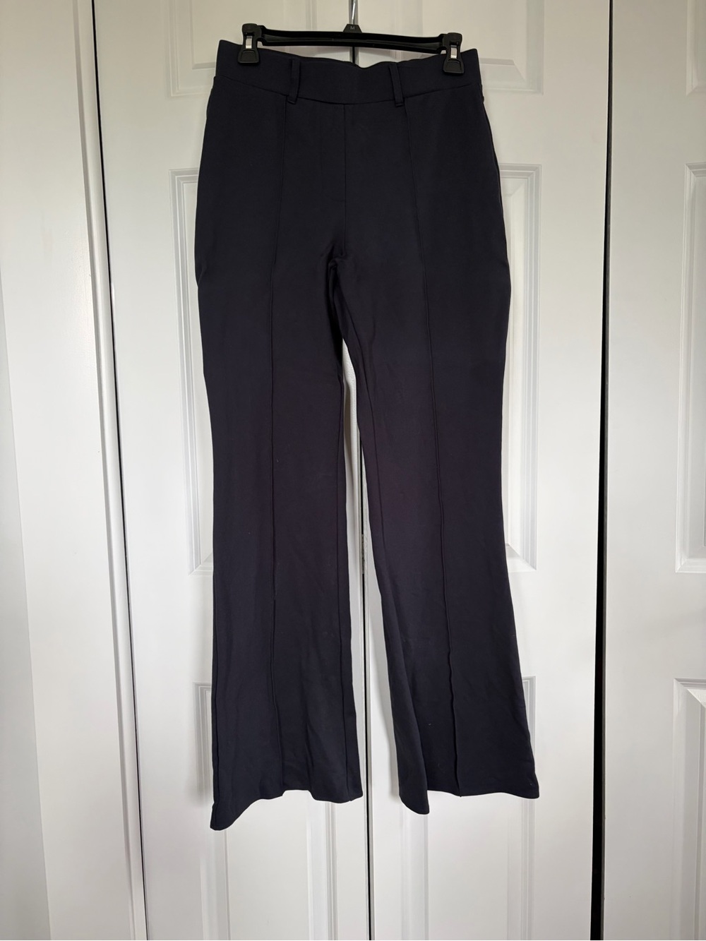 Quince Ponte High Rise Flare Pants